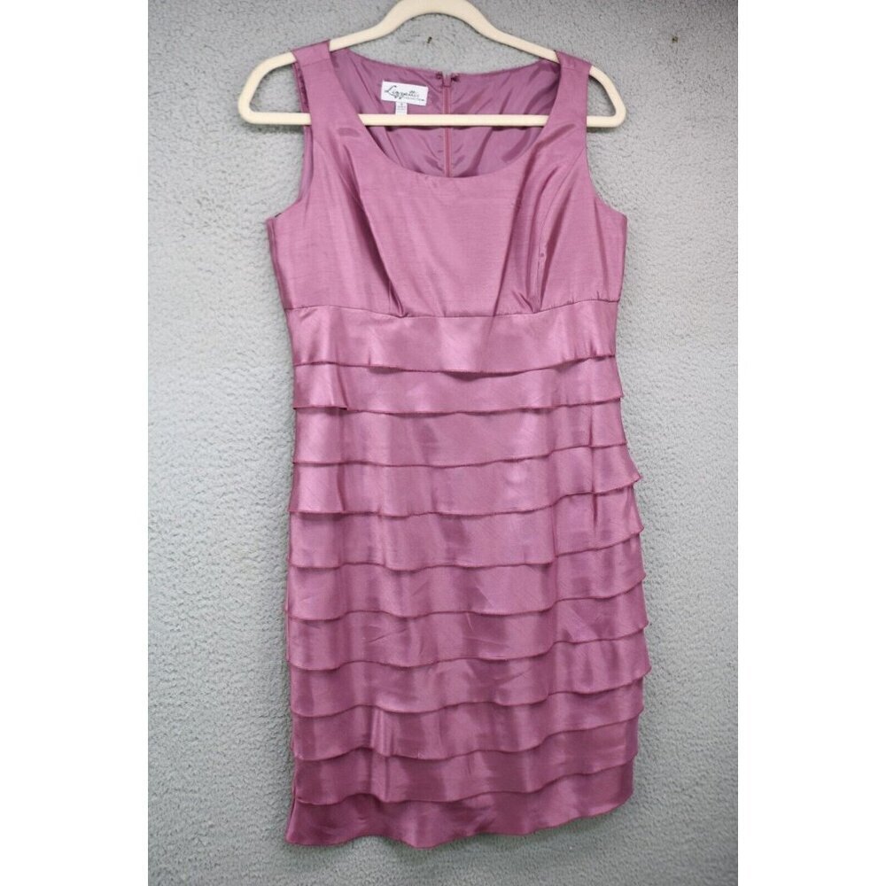 Lizzatti Collection Sleeveless Empire Waist Tiered Dress-Size 8